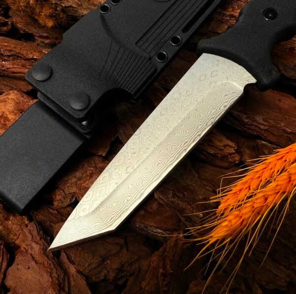 Damascus steel, square-headed laomo