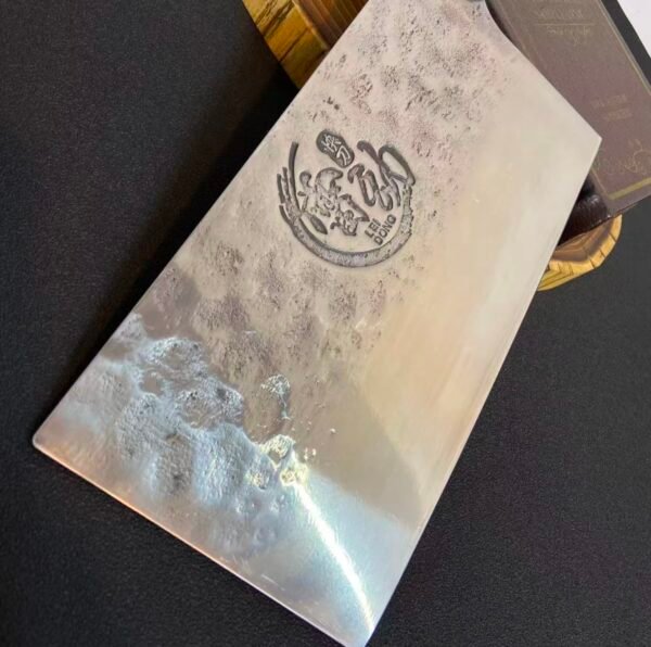 Damascus steel, integrated chopping and slicing knife