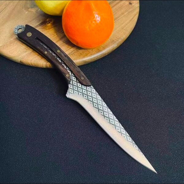 Damascus steel, forged texture, boning knife, Daxia Dragon Sparrow